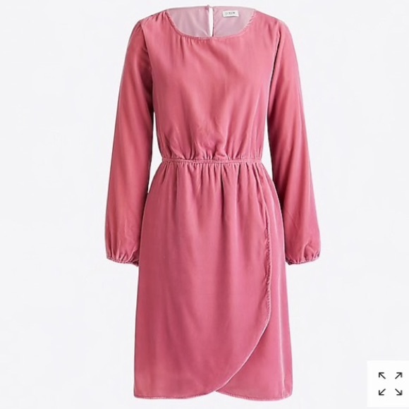 J. Crew Velvet Dress - Picture 1 of 8
